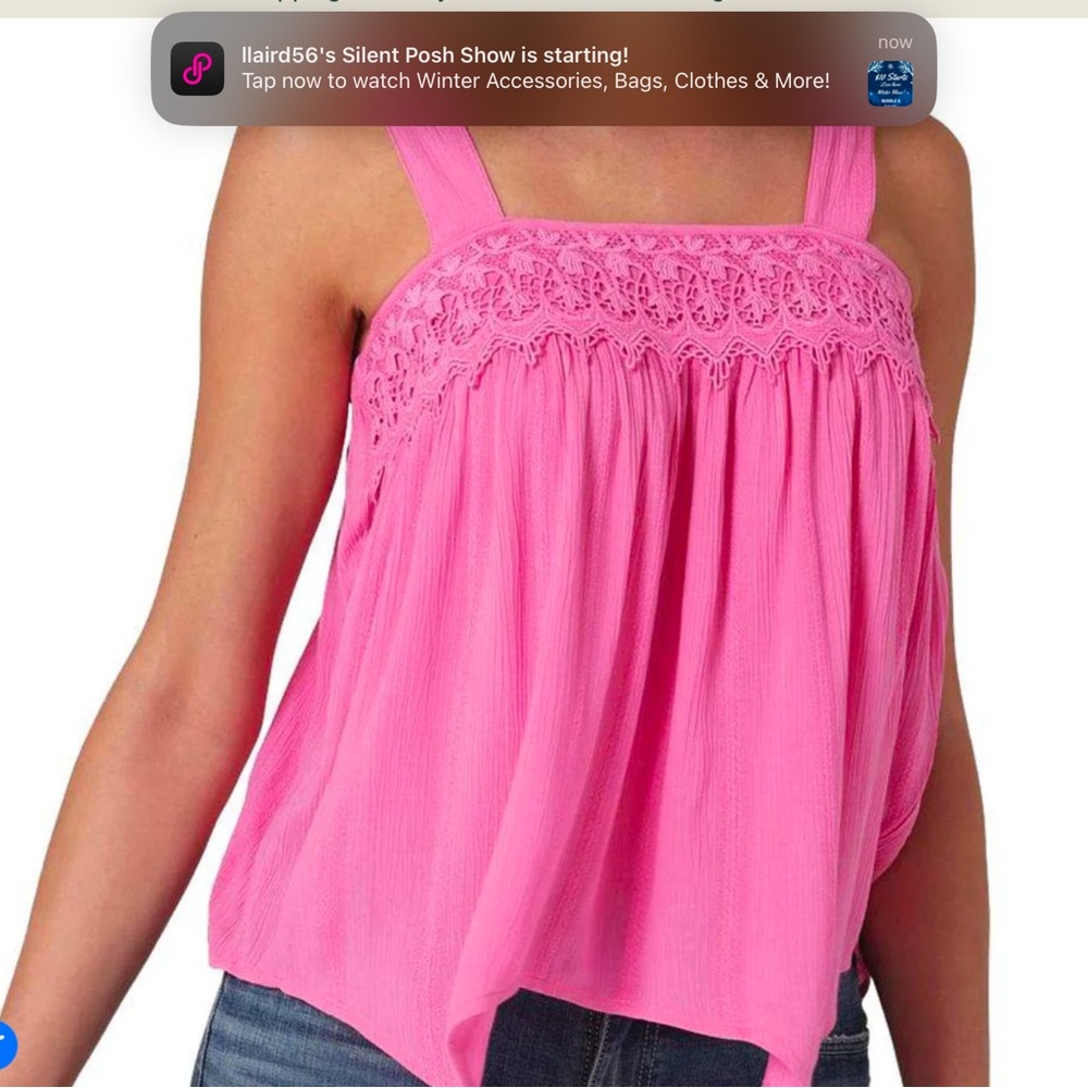 Wrangler tank western pink blouse. Size XL. NWT